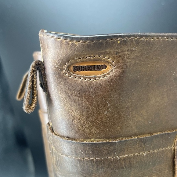 Clark’s Women’s EU 35 Brown Leather GoreTex Lined Winter Boots Fine Detailing - Picture 4 of 9